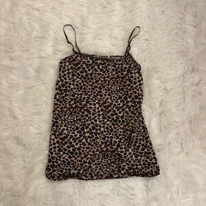 Forever 21 Leopard Print Cami in Tan and Black